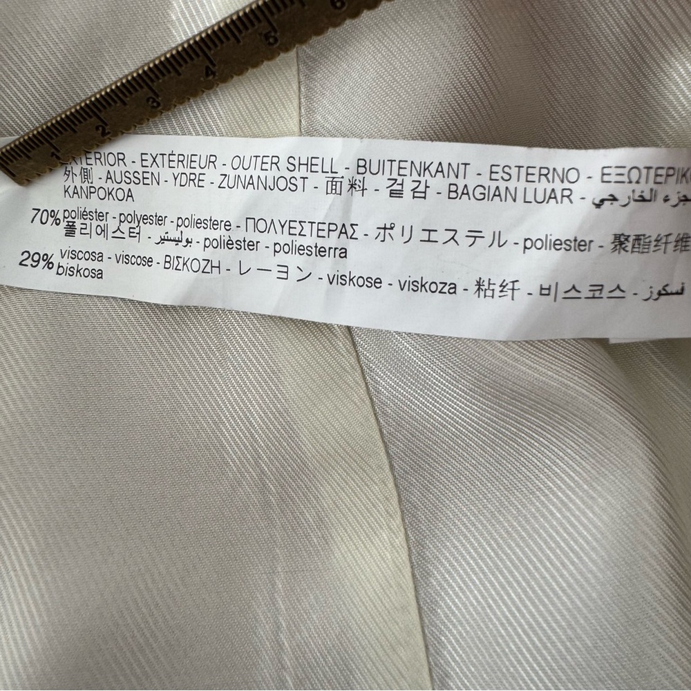 ZARA Camel Beige Double-Breasted Blazer – Size XS - Picture 6 of 8